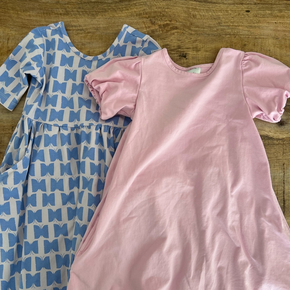 Hanna Andersson Pink and Blue Kids Dresses